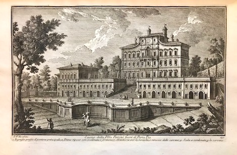 Vasi Giuseppe (1710-1782) Casino della Villa Patrizi fuori di Porta Pia 1786 Roma